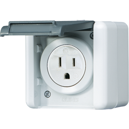 Jung 821-15USW socket, US standard NEMA 15 A 125 V ~, WG 800