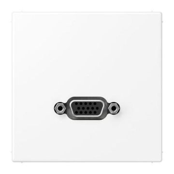 Jung MALS1102WWM Multimedia connection system VGA, LS series, snow white matt