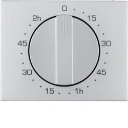 Berker 16357103 Central piece with control knob for mechanical timer Alu Berker K.5