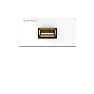 Kindermann 7456000522 Konnect Design Click USB 2.0 A/A connection panel with cable breakout