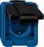 MERTEN 279075 SCHUKO socket blue impact-resistant