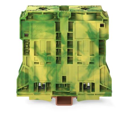 Wago 285-1187 green-yellow 185qmm 2 conductor protective conductor terminal