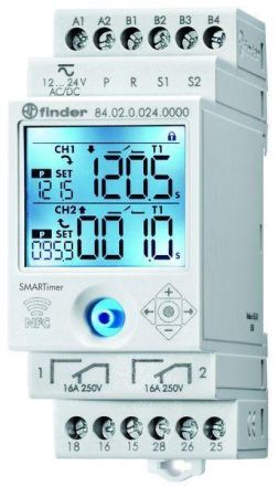 Finder 84.02.0.024.0000-A 84.02.0.024.0000 16A 12-24V AC/D Time Relay