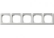 Gira 109503 5-way cover frame BSF horizontal System 55 pure white
