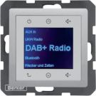 Berker 30846084 UP DAB+ BT Qx alu velvet Radio Touch