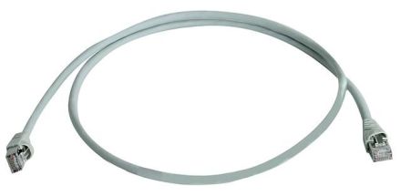 Telegärtner L00005A0027 MP8 FS500 LSZH grey 1: 1 Cat.6A-ISO 10.0 patch cable S/FTP