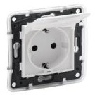 Legrand 864135 SCHUKO socket Niloe Step IP44 Ultrawhite, (white)
