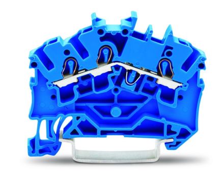 Wago 2002-6304 TOBJOB 2.5 (4) mm blue 3 conductor feed-through terminal