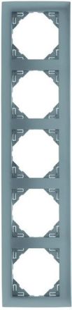 EFAPEL FIVE-GANG FRAME ALUMINIUM