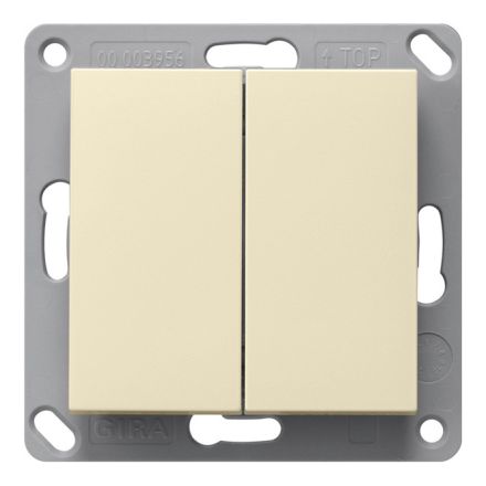GIRA 517801 KNX-RF push button sensor System 55 | 2-way | cream white glossy