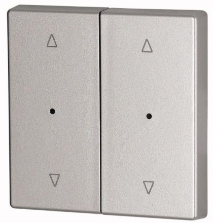 Eaton CWIZ-02/23-LED rocker switch, 2-way, + lens, silver, Jalo, 147631