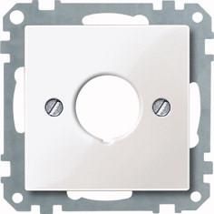 MERTEN 393819 Central plate polar white glossy System M
