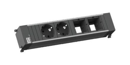 Bachmann 916.1000 Power Frame 2xSchuko 2xABD GST