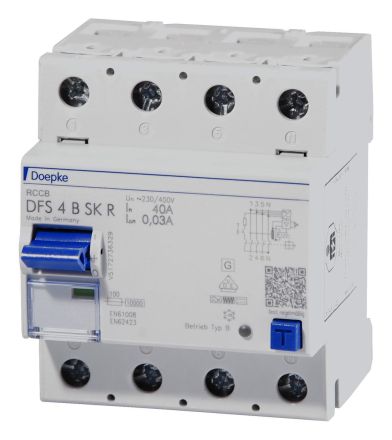 Doepke 09136988 DFS4 040-4/0,30-B SK R neutral conductor right residual current circuit breaker all-current sensitive