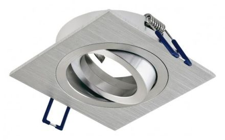 EVN 618414 square black aluminum GX5.3 max.50W 12V recessed ceiling spotlight
