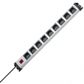 Kopp 227020018 POWERversal 9-way 250V 16A 3600W IP20 power strip