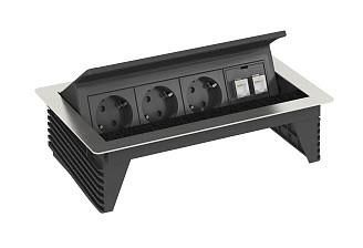 OBO Bettermann DBK2-D4 D3S2K for installation in table tops Deskbox, foldable, 6116806