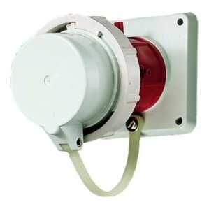 Mennekes 1259 63A5P 6H400V IP67 panel mount plug