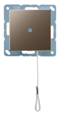 Jung A506BFNUZMO pull-to-change switch, Series A, mocha