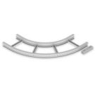 Unex 67407-04 90° grey RAL7035 85x400 R600 U23X flat bend