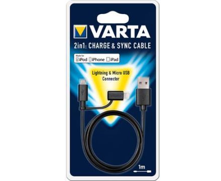 Varta charging and data cable 2in1Micro USB LA