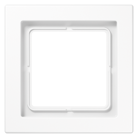 Jung LSD981WW frame 1-way, vertical and horizontal mounting, Duroplast, LS-DESIGN, alpine white