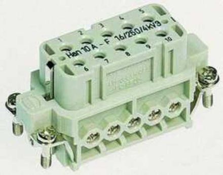 Harting 09200102812 10-pin female insert (F)