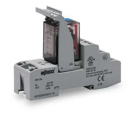 Wago 858-305 switching relay series 858 4W IP20