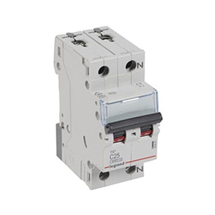 Legrand 403461 Circuit breaker TX3 C25A 1P+N 6KA 2M