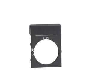ABB Stotz contact OPB2, Blanco plate black for OH2_ handles, 1SCA022353R4110