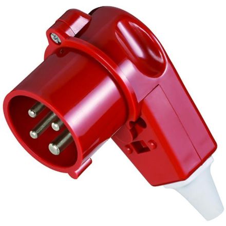 Mennekes 3987 32A 4p 6h 400V IP44 angle plug