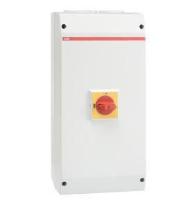 ABB Stotz-Kontakt OTE90AL3M, EMC safety switch 3-pole 45 kW 400V with red-yellow handle, 1SCA022812R6290