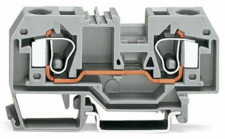 Wago 284-904 10qmm blue 2 conductor feed-through terminal