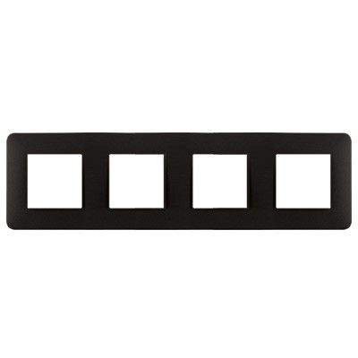 EFAPEL FOUR-GANG FRAME MATTE BLACK