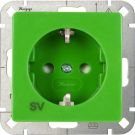Kopp 920608008 SV HK05 green SCHUKO socket