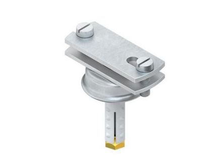 Niedax 213D for strap iron with cup washer spacer clamp