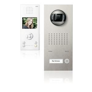 Ritto RGE1819525 Acero pur video set hands-free unit 1 WE, stainless steel/white