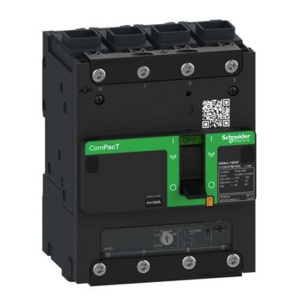 Schneider Electric C12B6TM160L ComPacT NSXm 160A TM160D 4P3D 25kA/415V molded case circuit breaker