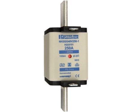 Mersen 1E375.000000 NH3GG40V250-1 250A size 3 AC400V KK gG NH fuse link