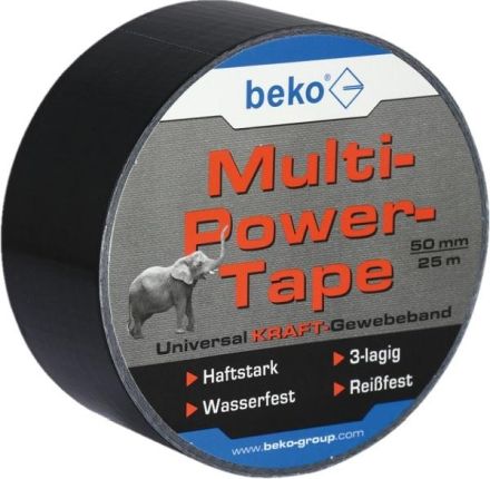Beko 262 205 252 Multi-Power-Tape 50mmx50M black power fabric tape