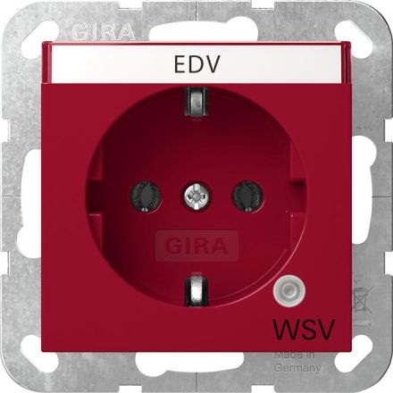Gira 4452108 Control GN+BSF WSV System 55 rt socket SCHUKO