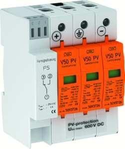 OBO Bettermann V50-B+C 3PHFS600 2-pole for PV CombiController V50, 5093625