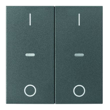 BERKER 80962385 Cover for push button sensor S.1/B.3/B.7 | 2-way, IO | matt anthracite