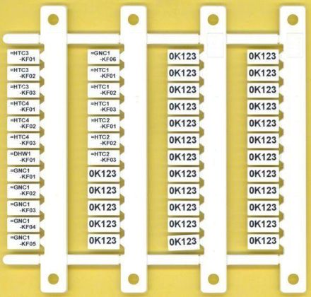 Finder 060.48 Mat with 48 labels Label