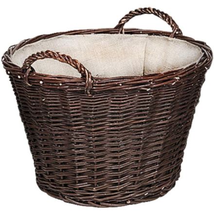 Siena Garden 01015.7/L wicker basket M, Ø 45x30 cm jute insert, 2 handles