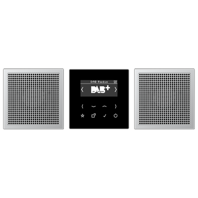 Jung DABAL2 Smart Radio DAB+, Set Stereo, Series LS, Aluminium