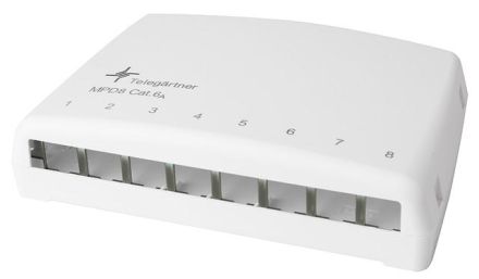 Telegärtner H02000A0103 MPD8 AMJ/UMJ TH35/AP empty alpine white mini distributor