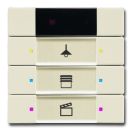 BUSCH-JAEGER 6129/01-82 KNX pushbutton sensor IR | ivory white