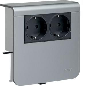 TEHALIT SL20080900D1 Device carrier 2 for socket decor aluminum
