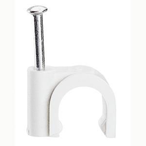 Legrand 031557 nail clamp CABLE 8mm white, (pure white)